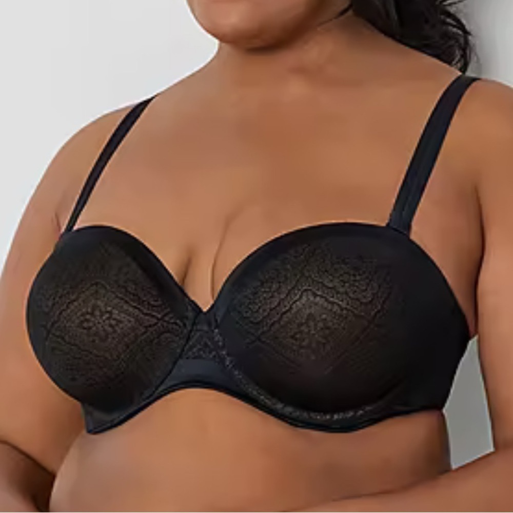 Ambrielle Everyday Full-Figure Multi-Way Strapless Bra Woman’s Size 42DD Sexy‎